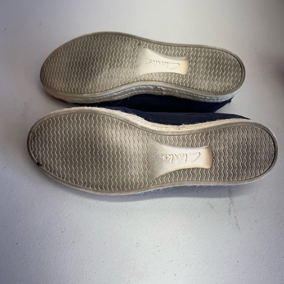 Clarks Collection Blue Suede Espadrille Slip-On Flats Women’s 9.5 - Picture 5 of 5